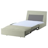 Sofa-ohea KIVIK, gris argia, diseinu modernoa eta minimalista, eserleku konbertigarria, ehun iraunkorrez tapizatua.