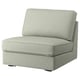 Sofa-ohea KIVIK gris argia, diseinu modernoa, oihalez tapizatua, forma karratua.
