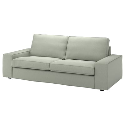 Sofa KIVIK, gris argia, modernoa, profil baxua, diseinu erosoa.