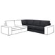 Aukera: Sofa modular KIVIK, gris iluna, ehun leuna, L forma, kuxin erosoak.