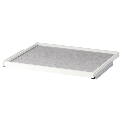 Erretilu zuria, alfombrilla grisarekin, forma angeluzuzena, diseinu minimalista.