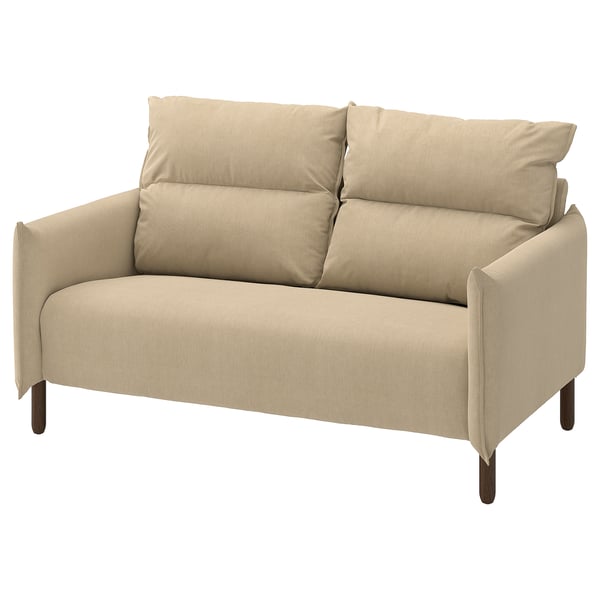 MANNARP 2 eserlekuko sofa, Saxemara beix grisaxka
