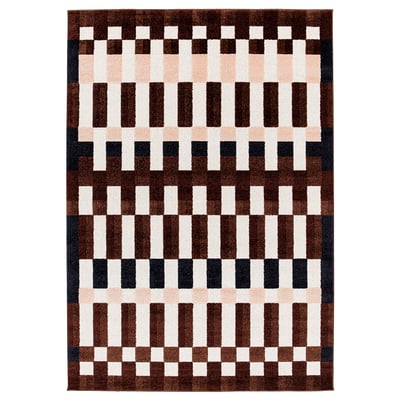 MARKBLÅMME Alfonbra, ile motzekoa, koloreaniztuna/laukiduna, 160x230 cm