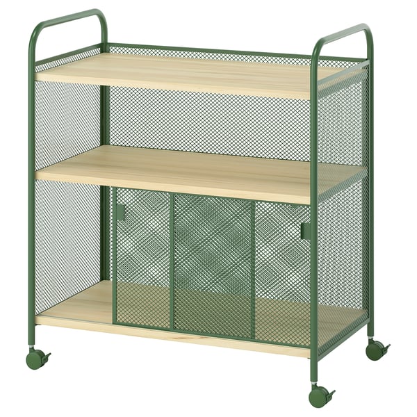 NÅLMAKARE Gurpildun armairua, berde iluna/metala, 79x44x88 cm