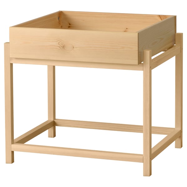 PRIMÄRSKOG egurrezko landareentzako euskarria, erretiluarekin, atzerako inspirazioarekin.