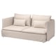 Sofa beige SÖDERHAMN, eserleku sakonekin, kuxin solteekin eta hanka altuekin look dotore eta lasai baterako.