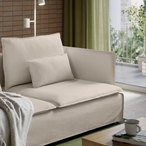 SÖDERHAMN 3 eserlekuko sofa, Gransel naturala