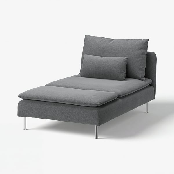 SÖDERHAMN Chaise longue-a, Johanneshov gris iluna