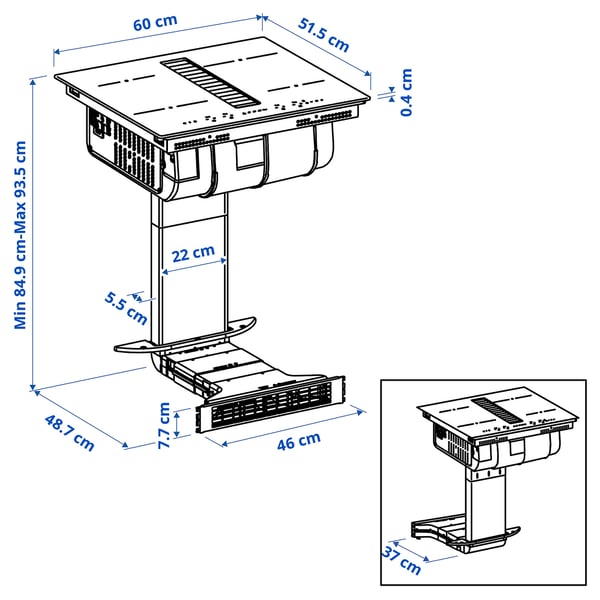 TÄCKNAN Ind plak/bar erauzg + birzirk kit