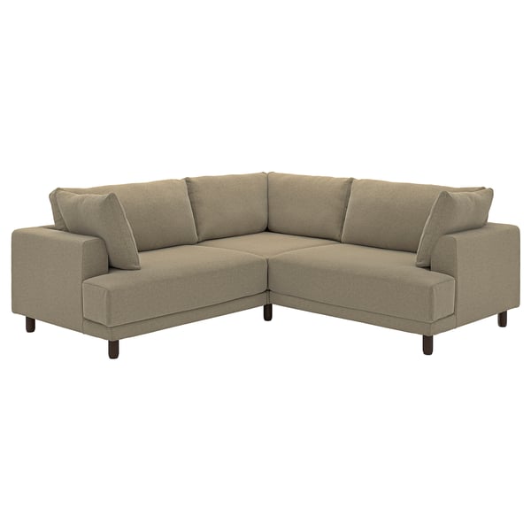 UPPÅKRA Izkinako modulu-sofa 3, Johanneshov marroi-beixa