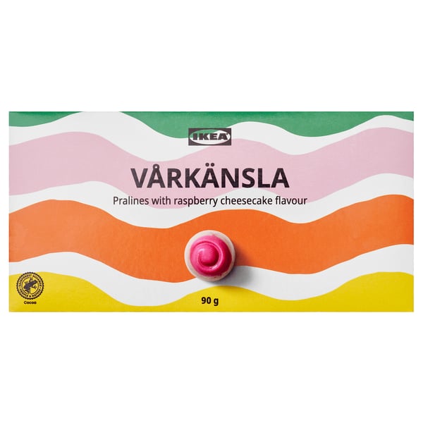 VÅRKÄNSLA Opari-kaxa txokolatezko bonboiekin, txokolate zurizko pralinak mugurdizko gazta-tartaren zaporea, 90 g