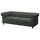 Sofa VISKAFORS, berdea, eserleku sakona, beso biribilduak, diseinu klasikoa.