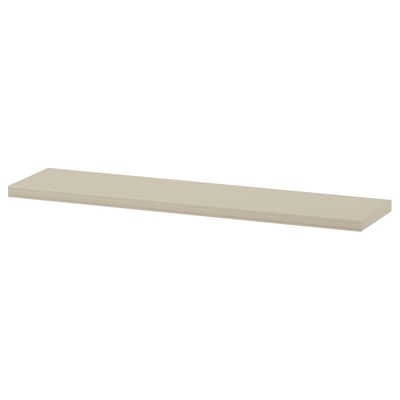 BERGSHULT: estante beige, papel de papel e taboleiro de partículas, feixe única, deseño de dobre fío.