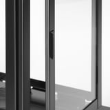 BORRBY Farol candea gr, int/ext negro, 44 cm