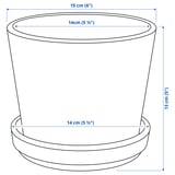 Ilustración con medidas para o produto: BRUNBÄR.