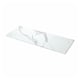 EKBACKEN mesa de laminado rectángulo de aspecto de mármore branco con bordos bisesados.