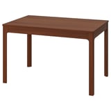 Mesa de comedor de revestimento de cinzas marróns EKEDALEN con parte superior rectangular e pernas extensibles