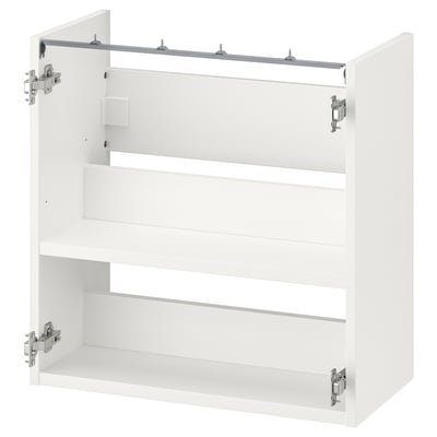 ENHET Armario/lavabo con andel, branco, 60x30x60 cm