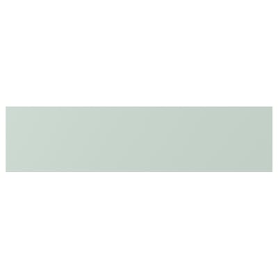 Un produto ENHET rectangular gris-verde con superficie de papel lisa.