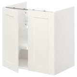 Armario de baño branco moderno con porta aberta, taboleiro de partículas, taboleiro de fibra.
