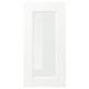 Opción: Porta de armario branco ENKÖPING con panel de vidro, deseño elegante, acabado de papel duradeiro, forma rectangular.