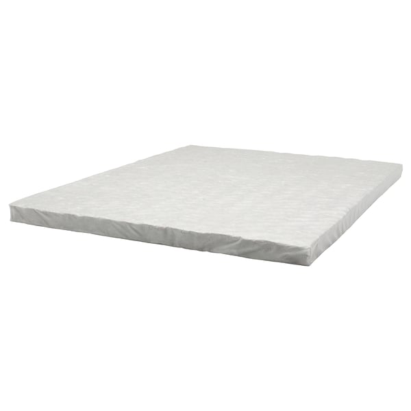 FÖLUNGEN colchón topper, branco, núcleo de resorte, rectangular, liso.