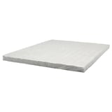 FÖLUNGEN colchón topper, branco, núcleo de resorte, rectangular, liso.