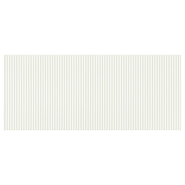 Caixón FÖRVALTARE en branco con cristas, pintura acrílica sobre taboleiro de fibra, deseño rectangular.