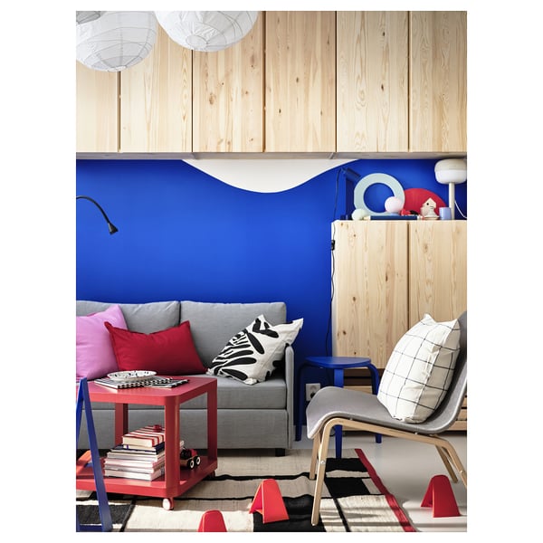 FRIDHULT Sofá cama, Knisa gris claro