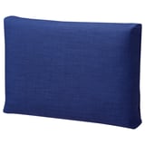 Esta imaxe é un coxín rectangular azul de FRIHETEN. Ten unha cor sinxela, sólida cunha textura suave, adecuada para mellorar o confort do sofá.