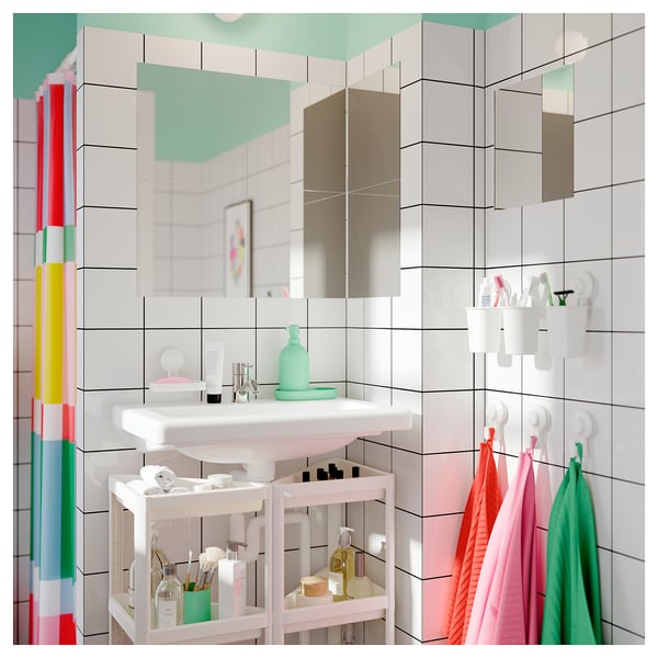 GANSJÖN Xogo para baño 3 pezas, verde claro