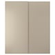 Porta deslizante beige HASVIK, acabado liso. Deseño moderno e minimal.