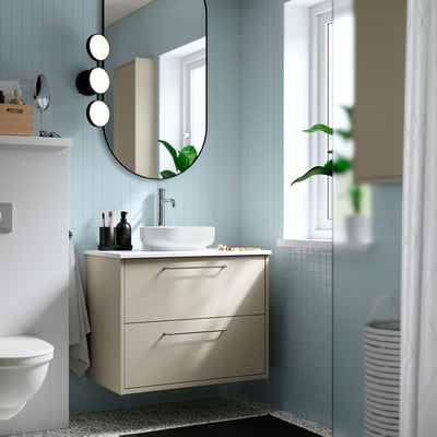 HAVBÄCK / VINDELÄLVEN Armario lavabo con caixóns/lavabo