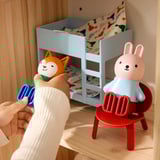 HUSET Figuras e mobles para casa bonecas, dormitorio/baño multicolor
