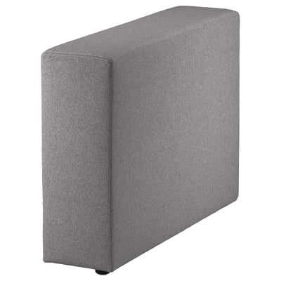 Cuberta do sofá JÄTTEBO rectangular gris, tecido liso, parecido a un feltro, efecto melange de dous tons, deseño moderno sinxelo, encaixa para sofá de esquina.