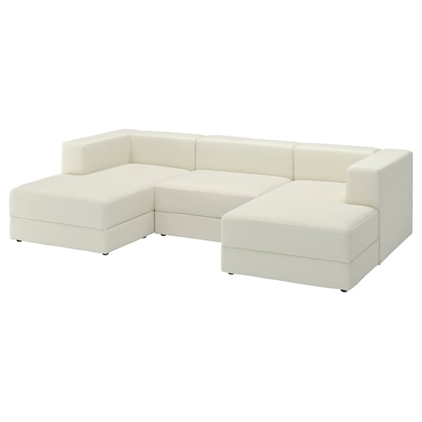 JÄTTEBO Sofá 3,5 prazas con chaiselongue, con repousabrazos Axvall/óso