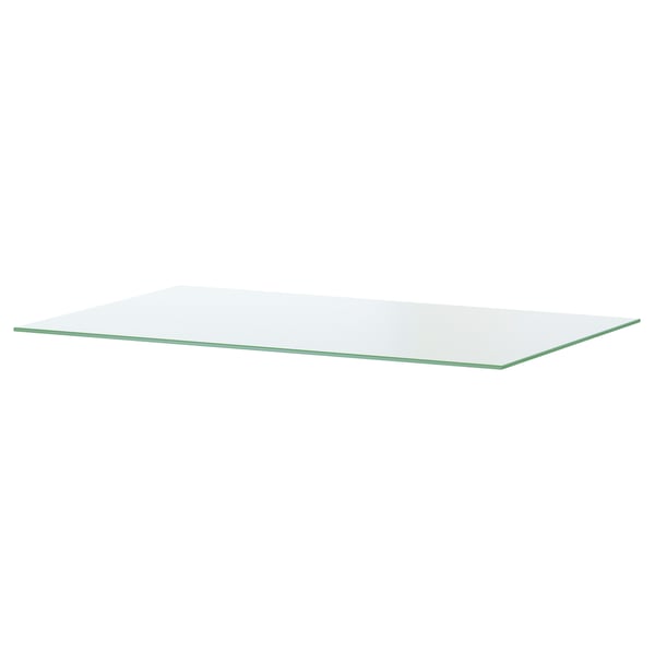 Mesa de vidro temperado transparente JOKKMOKK, deseño elegante e transparente.