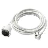 Cable de extensión branco KOPPLA, pvc, enrolado, dous enchufes.