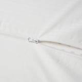 Almofada ergonómica con cremalleira de calidade, núcleo de látex e funda de pato.