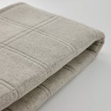 Cuberta de cadeira LÄKTARE dobrada, de alta calidade e de tecido reciclado, que amosa un tecido melange duradeiro e de dous tons, perfecto para asentos cómodos e elegantes.