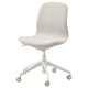 Cadeira de oficina LÅNGFJÄLL beige claro, base estrela, axustable.