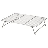Rack de refrixeración LÄTTBAKAD, prata, aceiro inoxidable, deseño rectangular, plegable.