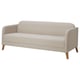 Sofá Ikea LINANÄS, beige, deseño moderno, pernas de madeira, cómodos coxíns.
