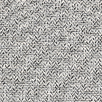 Primeiro plano de tecido texturizado e gris claro, mostrando fíos intrincados e entrelazados.