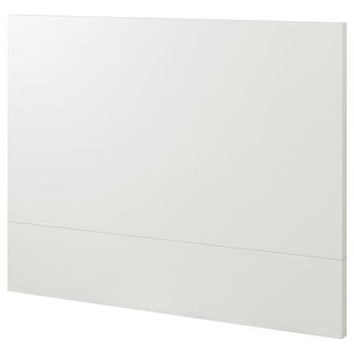 Cabeceira branca de MALM. O seu deseño plano, rectangular e moderno, feito de partículas e placas de fibra cun acabado revestido.