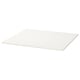 Opción: MELLTORP: mesa cadrada branca; deseño elegante, minimalista e resistente á humidade.