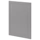 Porta de armario de cociña gris Ikea METOD con bordos biselados.