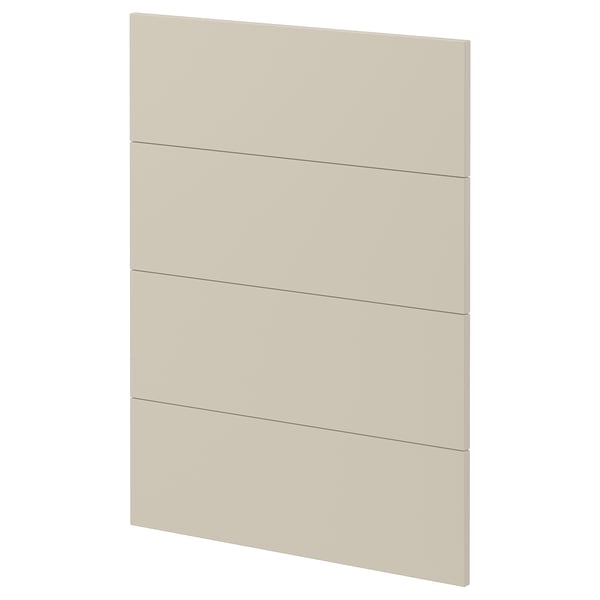 Armario de cociña beige METOD, deseño rectangular liso, taboleiro de fibra.