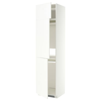 METOD Aafrigo/ cong+3 pt, branco/Aspudden branco mate, 60x60x240 cm