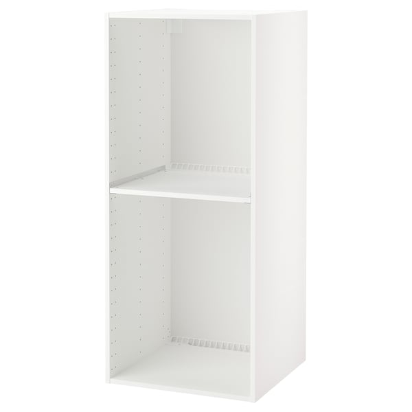 Armario de cociña branco METOD, rectangular, estante único, melamina e taboleiro de partículas.